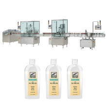 rinse with / use mouthwash gargle filling capping labeling machine line